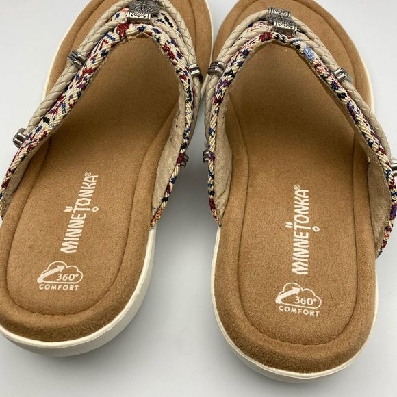 Minnetonka Women's Silverthorne 360 Thong Sandals Size 8 - Picture 3 of 7